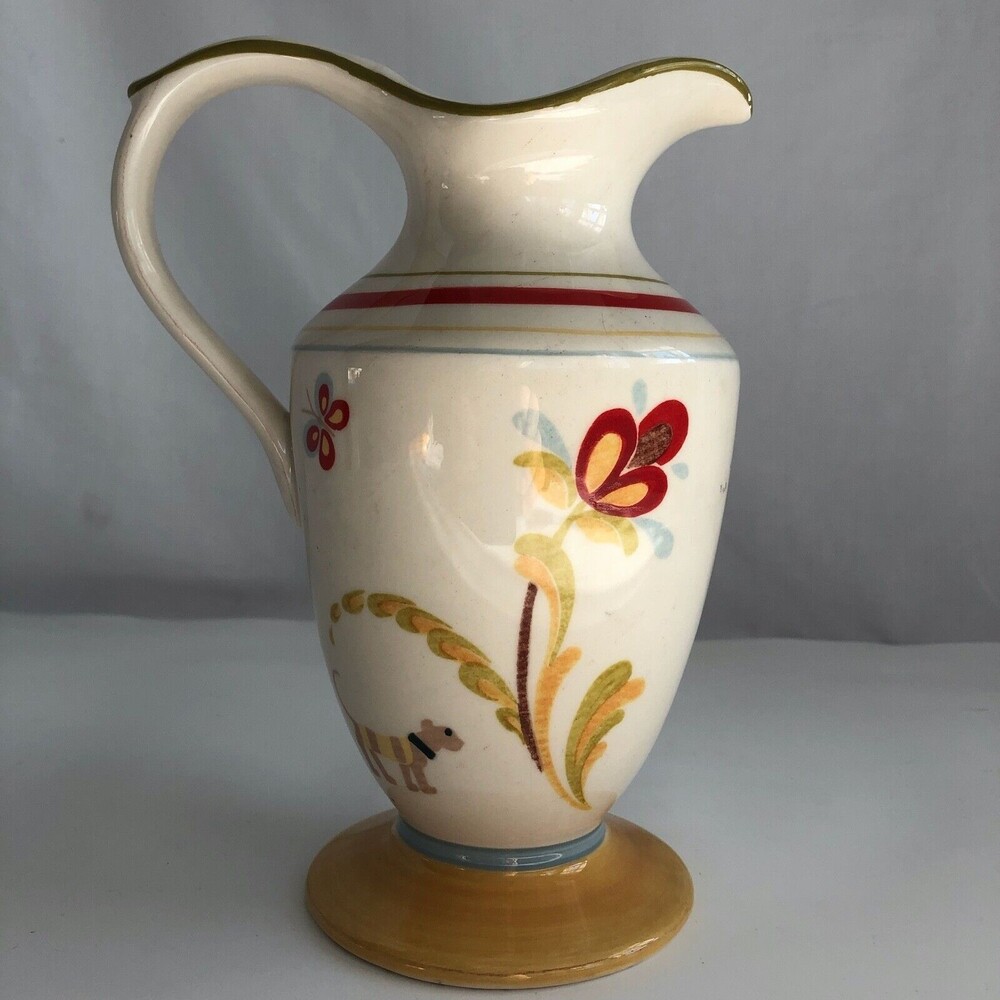 Waterford Great Room Formosa Pitcher Hand Painted 8"